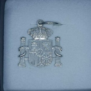 COLGANTE ESCUDO ESPAÑA PLATA
