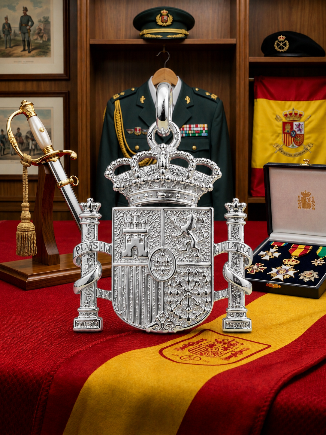 ESCUDO ESPAÑA PLATA DE LEY - Imagen 6