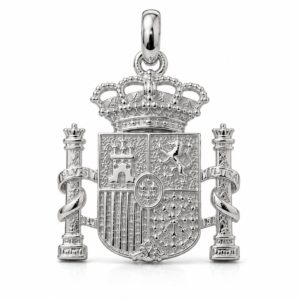ESCUDO ESPAÑA PLATA DE LEY