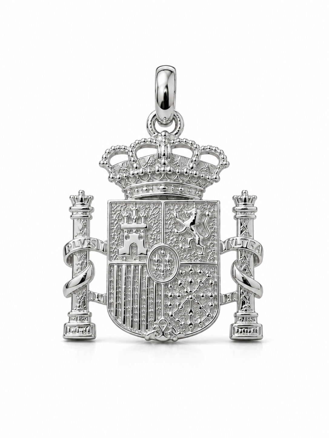 ESCUDO ESPAÑA PLATA DE LEY
