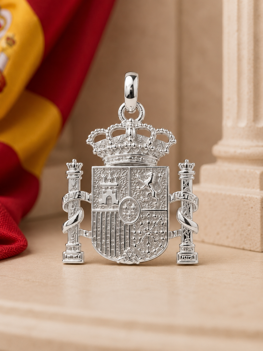 ESCUDO ESPAÑA PLATA DE LEY - Imagen 3
