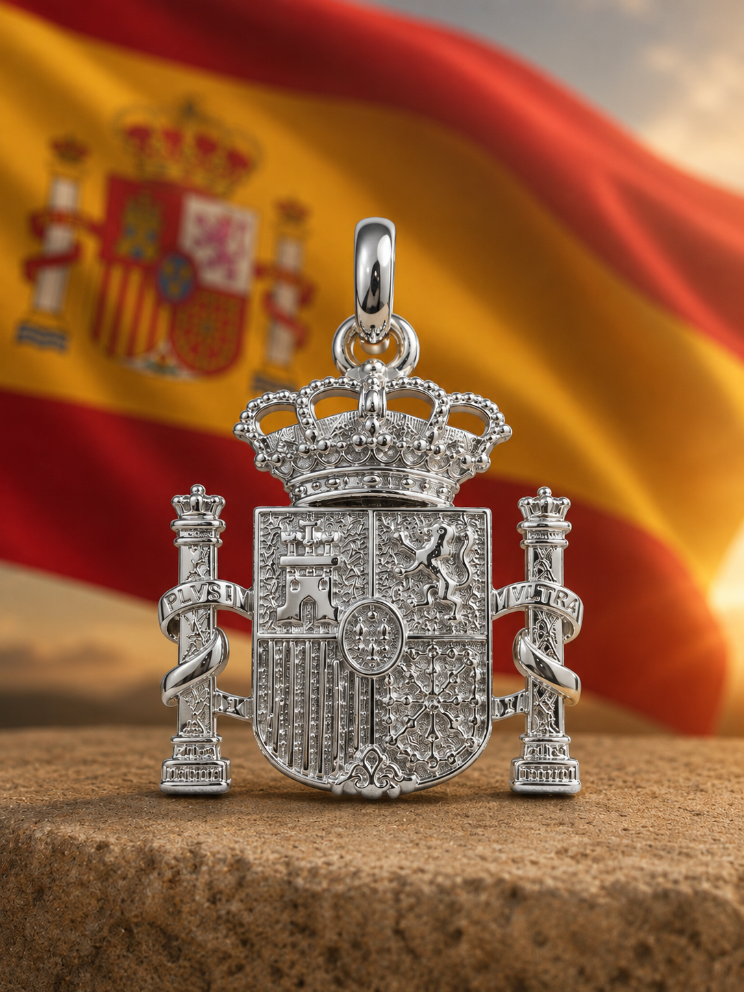 ESCUDO ESPAÑA PLATA DE LEY - Imagen 4